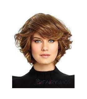 کلاه گیس (پوستیژ) زنانه کوتاه فشن مجعد و فر چتری دار Curly Wig
