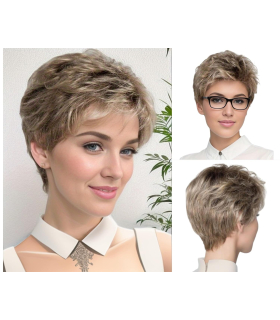 کلاه گیس (پوستیژ) زنانه کوتاه مدل پیکسی آمبر بلوند چتری دار Ombre Blonde Wig