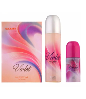 ست عطر و اسپری و رول ضد تعریق اسکلاره ویولت زنانه Sclaree Violet