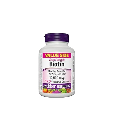 قرص بیوتین وبر نچرالز ولیو سایزWebber Naturals Biotin Value Size