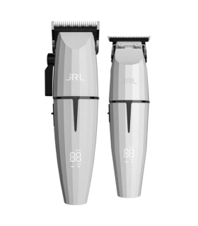 ست ماشین اصلاح جی آر ال به همراه تیغه یدک تریمر نقره ای JRL GHOST 1