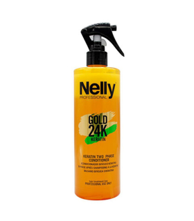 اسپری دوفاز کراتین گلد نلی Nelly Gold 24K Keratin