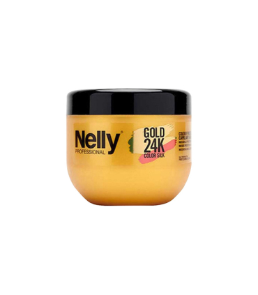 ماسک مو نلی مدل کالر سیلک گلد (طلایی) Nelly Gold 24K