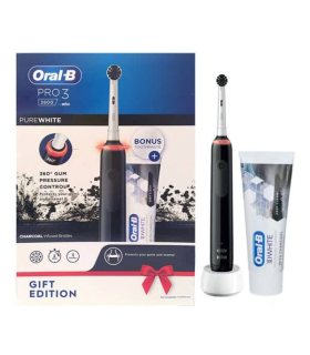مسواک برقی اورال-بی پرو 3 همراه خمیردندان Oral-B 3800