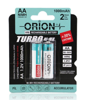 باتری قلمی اوریون شارژی 1000 میلی آمپر Orion