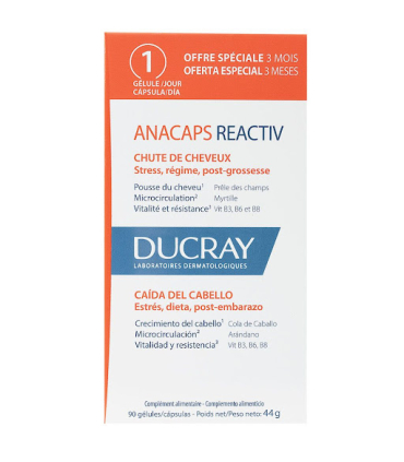 کپسول تقویت و رشد مو دوکری آناکپس ducray anacaps progressiv