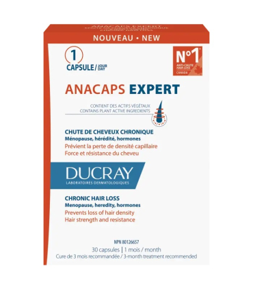 کپسول تقویت و رشد مو دوکری آناکپس ducray anacaps progressiv