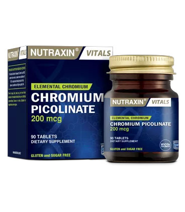 قرص نوتراکسین کرومیوم پیکولینات تنظیم قند و کاهش اشتها Nutraxin