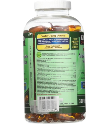 کپسول روغن ماهی کرکلند سالمون آلاسکایی kirkland