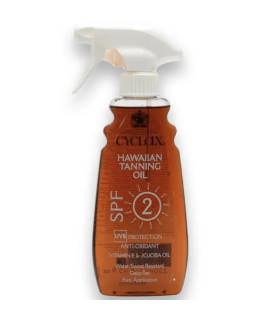 اسپری روغن برنزه کننده هاوایی سایکلکس Cyclax SPF 2