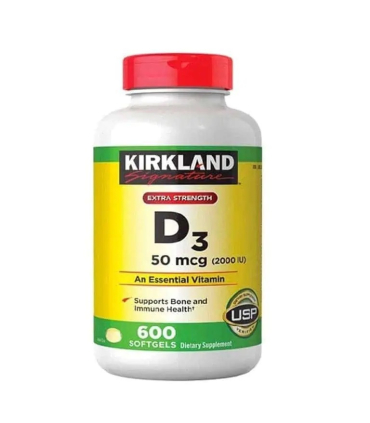 کپسول ویتامین دی تری کرکلند 50 میکروگرم Kirkland D3 50 mcg