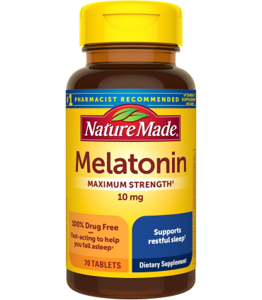 قرص ملاتونین نیچر مید تنظیم چرخه خواب Nature Made Melatonin