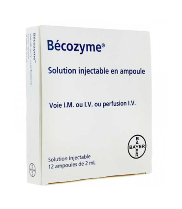 آمپول بکوزیم بایر ب کمپلکس اصل فرانسه becozyme bayer