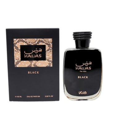 عطر و ادکلن رصاصی هوس بلک (سیاه) مردانه Rasasi Hawas Black