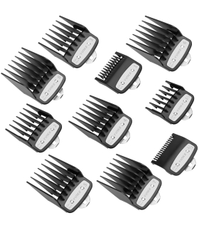 پک شانه ماشین اصلاح وال مدل Wahl Premium Cutting Guide with Metal Clip 8 Pack 3171-500