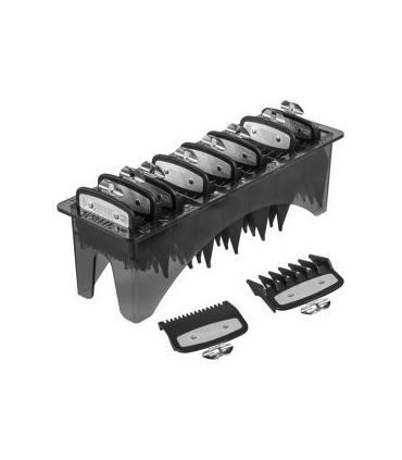 پک شانه ماشین اصلاح وال مدل Wahl Premium Cutting Guide with Metal Clip 8 Pack 3171-500