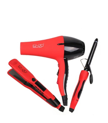 سشوار انزو پروفیشینال همراه با اتو مو و فرکننده Enzo Professional EN_6306