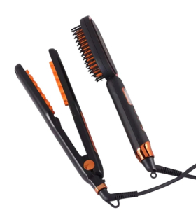 اتو مو انزو پروفیشینال به همراه برس حرارتی Enzo Professional EN-3894