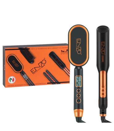 اتو مو انزو پروفیشینال به همراه برس حرارتی Enzo Professional EN-3894
