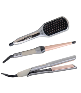 اتو مو انزو پروفیشینال همراه فرکننده و برس حرارتی Enzo Professional EN-3885