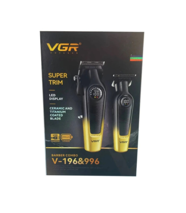 ست دو عددی ماشین اصلاح خط زن و حجم زن وی جی آر VGR V-196 V-996