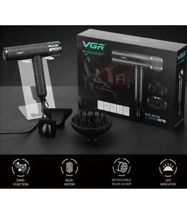 سشوار حرفه ای وی جی ار 1900 وات VGR V-640HD